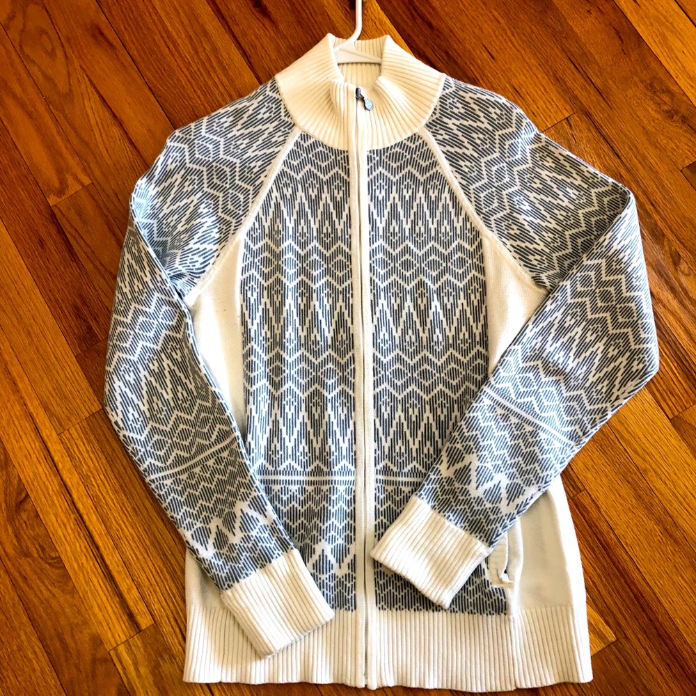 Athleta Zip Up Sweater